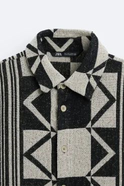 CAMISA JACQUARD GEOMETRICO