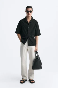 CAMISA JACQUARD GEOMÉTRICO
