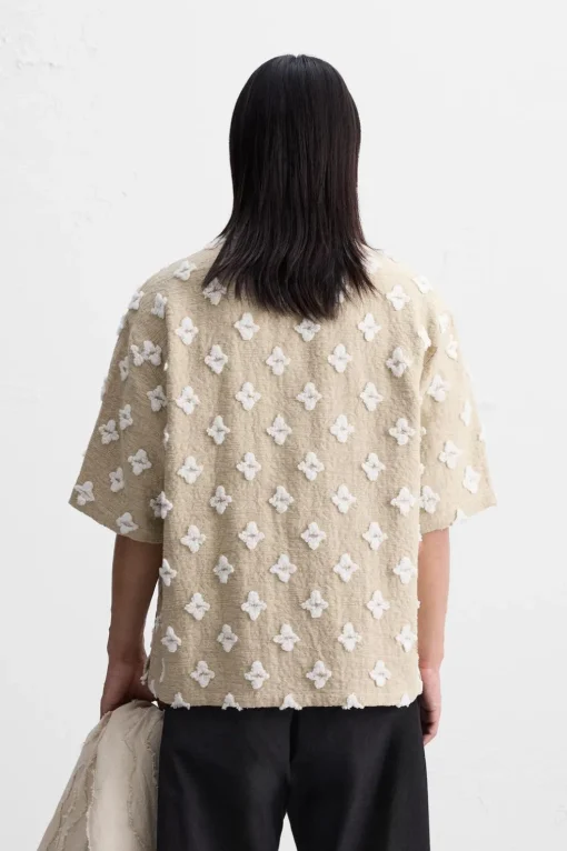 CAMISA JACQUARD GEOMÉTRICO