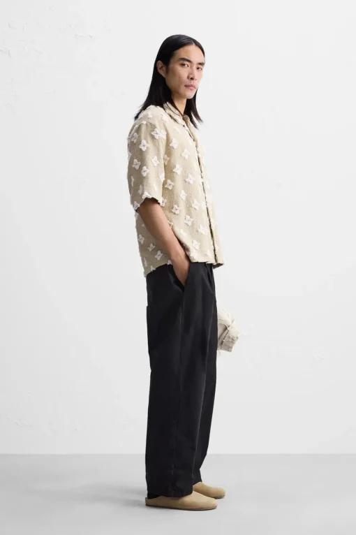 CAMISA JACQUARD GEOMÉTRICO