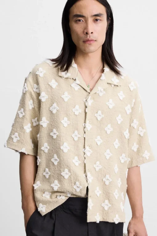 CAMISA JACQUARD GEOMÉTRICO