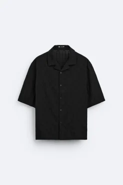 CAMISA JACQUARD GEOMÉTRICO