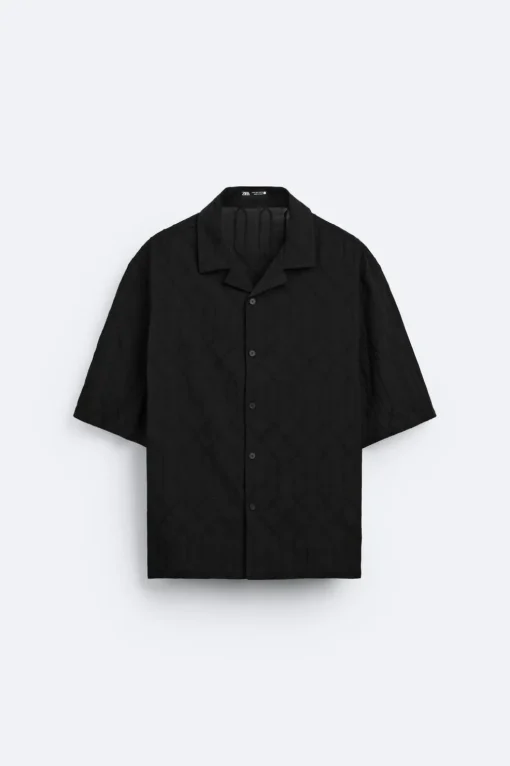CAMISA JACQUARD GEOMÉTRICO