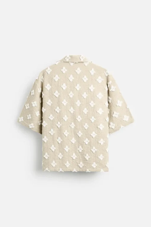 CAMISA JACQUARD GEOMÉTRICO