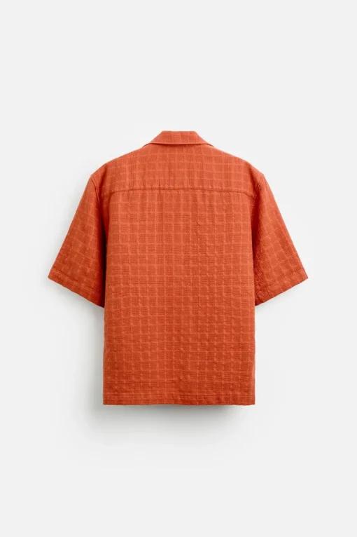 CAMISA JACQUARD GEOMÉTRICO
