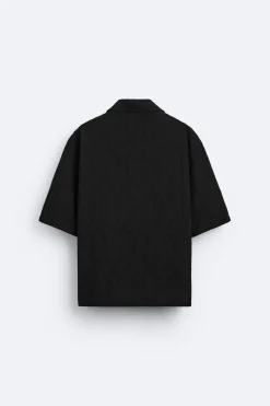 CAMISA JACQUARD GEOMÉTRICO