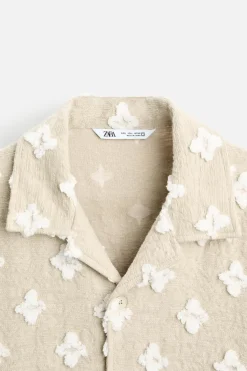 CAMISA JACQUARD GEOMÉTRICO