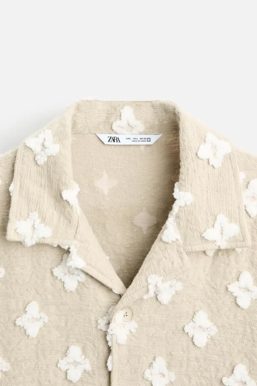 CAMISA JACQUARD GEOMÉTRICO