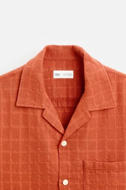 CAMISA JACQUARD GEOMÉTRICO