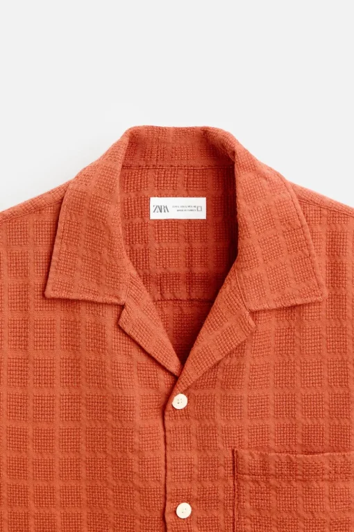CAMISA JACQUARD GEOMÉTRICO