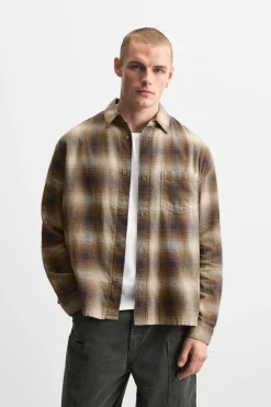 CAMISA LAVADA CUADROS