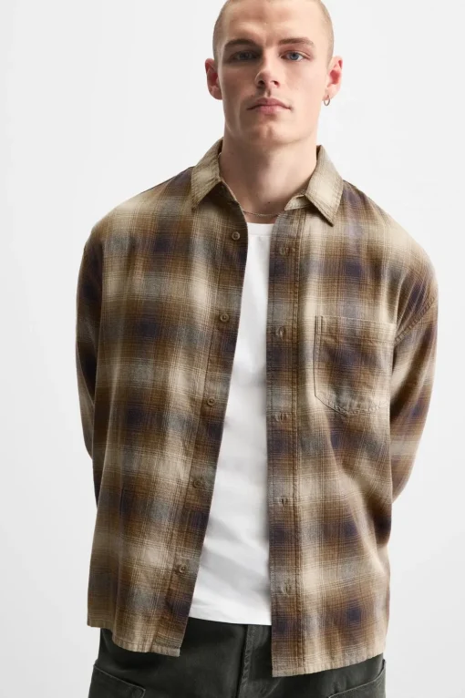 CAMISA LAVADA CUADROS