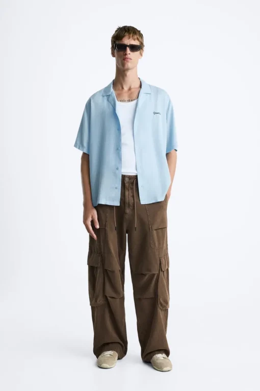 CAMISA LYOCELL BORDADO