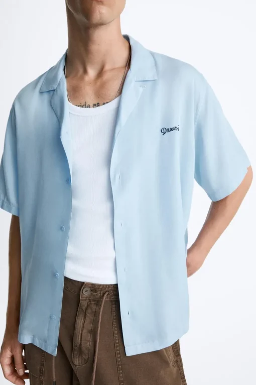 CAMISA LYOCELL BORDADO