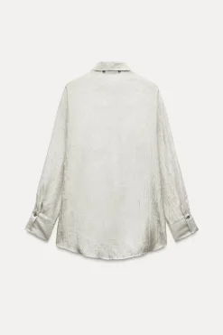 CAMISA ORGANZA EFECTO ARRUGADO