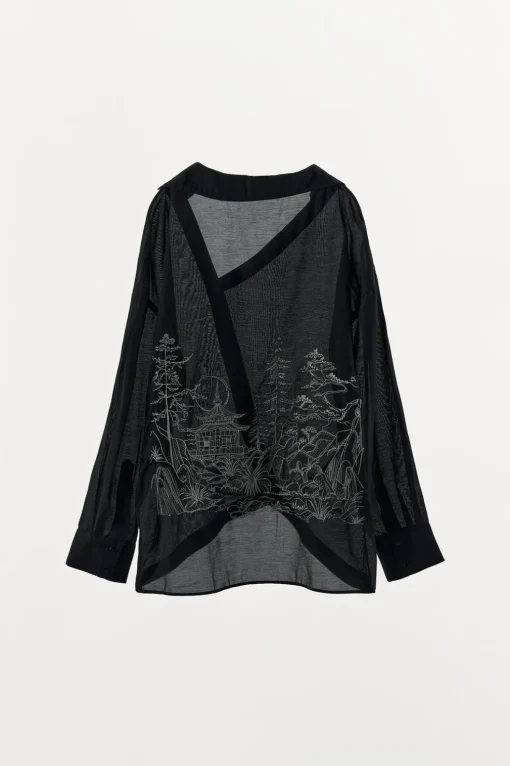 CAMISA OVERSIZE BORDADO ESPALDA