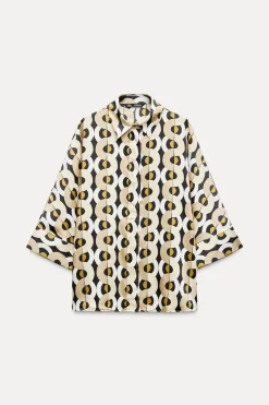 CAMISA OVERSIZE ESTAMPADO GEOMÉTRICO