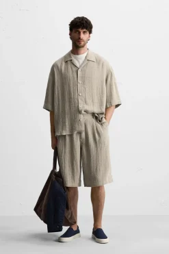 CAMISA OVERSIZE FIT 100% LINO