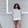 CAMISA OVERSIZE POPELÍN PUÑO DOBLE