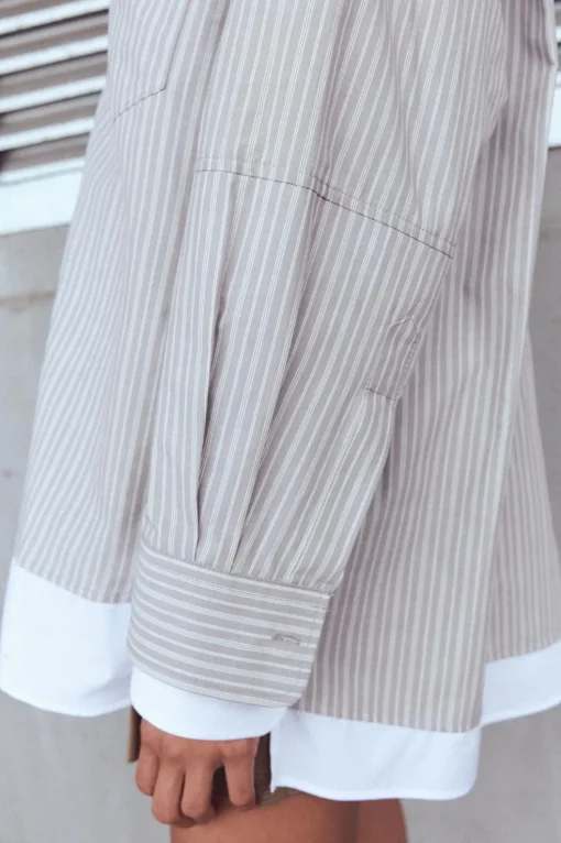 CAMISA OVERSIZE POPELÍN PUÑO DOBLE