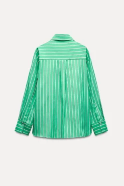 CAMISA OVERSIZE RAYAS POPELÍN