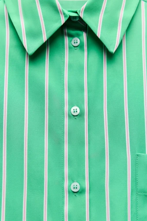 CAMISA OVERSIZE RAYAS POPELÍN