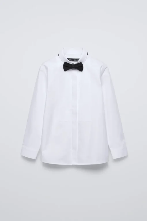 CAMISA PAJARITA SATINADA EXTRAÍBLE