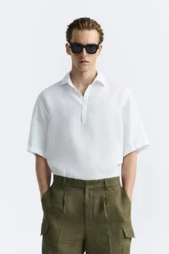 CAMISA POLO 100% LINO