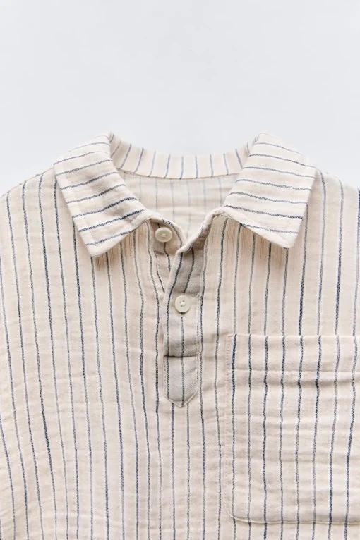 CAMISA POLO TEXTURA RAYAS