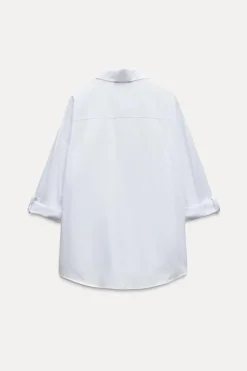 CAMISA POPELÍN BANDA LATERAL