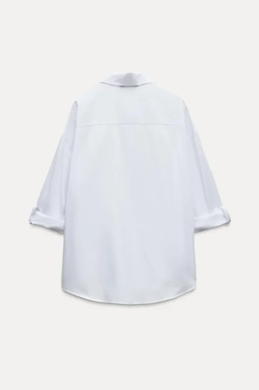 CAMISA POPELÍN BANDA LATERAL