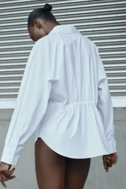 CAMISA POPELÍN ELÁSTICO ESPALDA