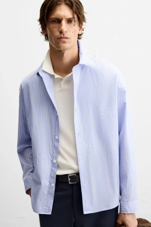 CAMISA POPELÍN RAYAS