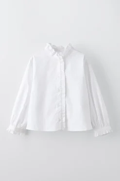 CAMISA POPELÍN VOLANTES