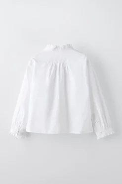 CAMISA POPELÍN VOLANTES