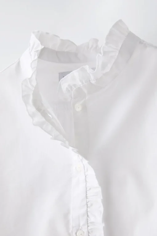 CAMISA POPELÍN VOLANTES