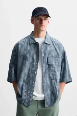 CAMISA RAYAS BOLSILLOS