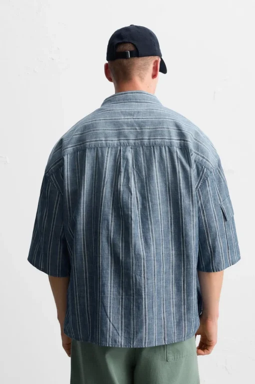 CAMISA RAYAS BOLSILLOS