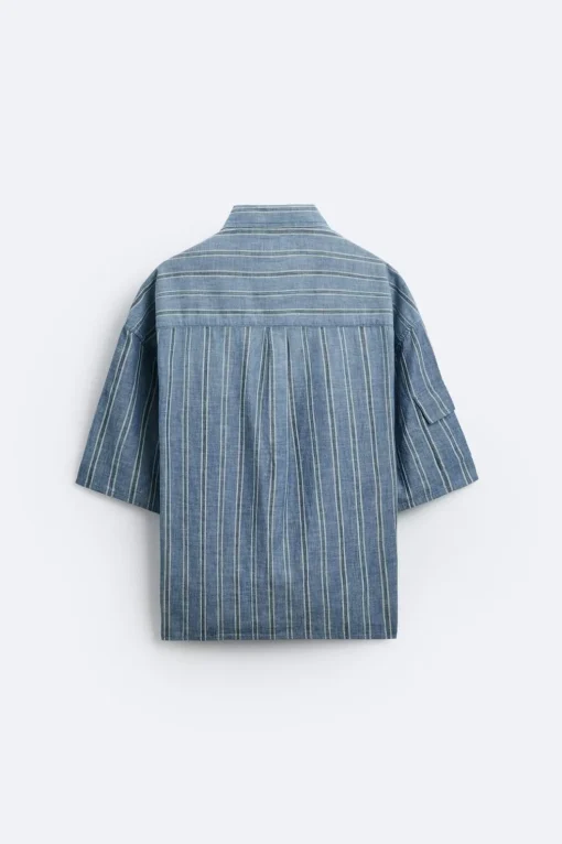 CAMISA RAYAS BOLSILLOS