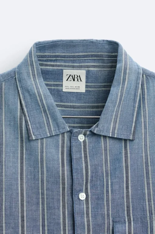CAMISA RAYAS BOLSILLOS