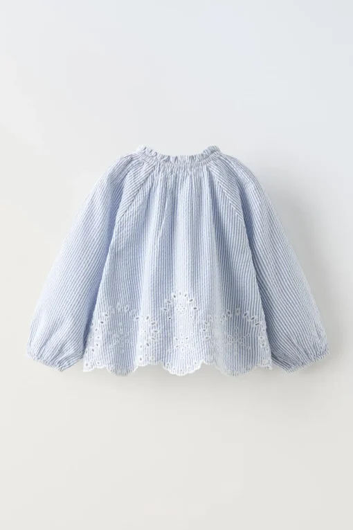 CAMISA RAYAS BORDADO SHIFFLY