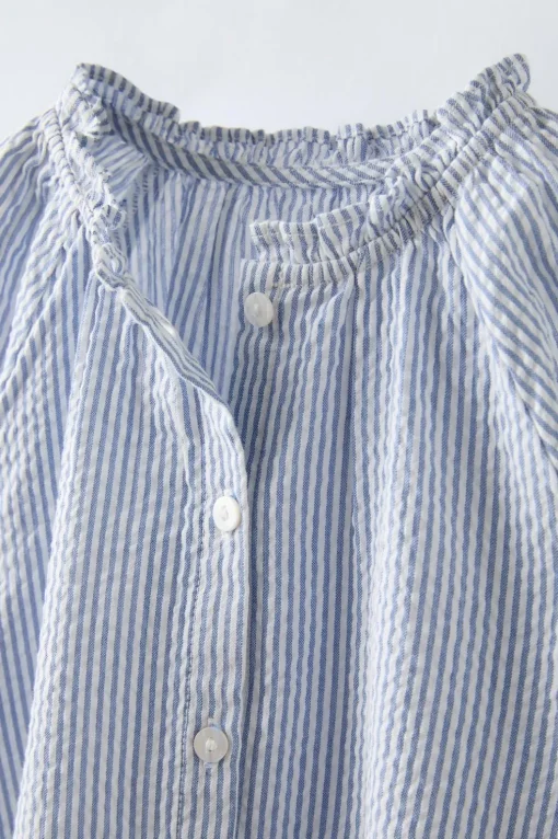 CAMISA RAYAS BORDADO SHIFFLY
