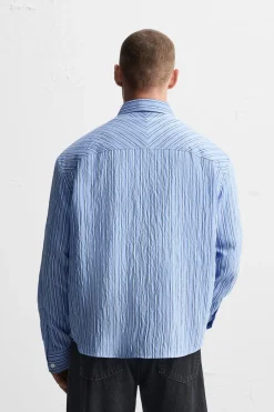 CAMISA RAYAS COMBINADAS