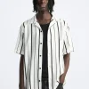 CAMISA RAYAS CON VISCOSA