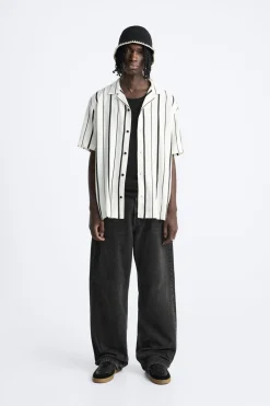 CAMISA RAYAS CON VISCOSA