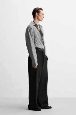 CAMISA RAYAS CON VISCOSA