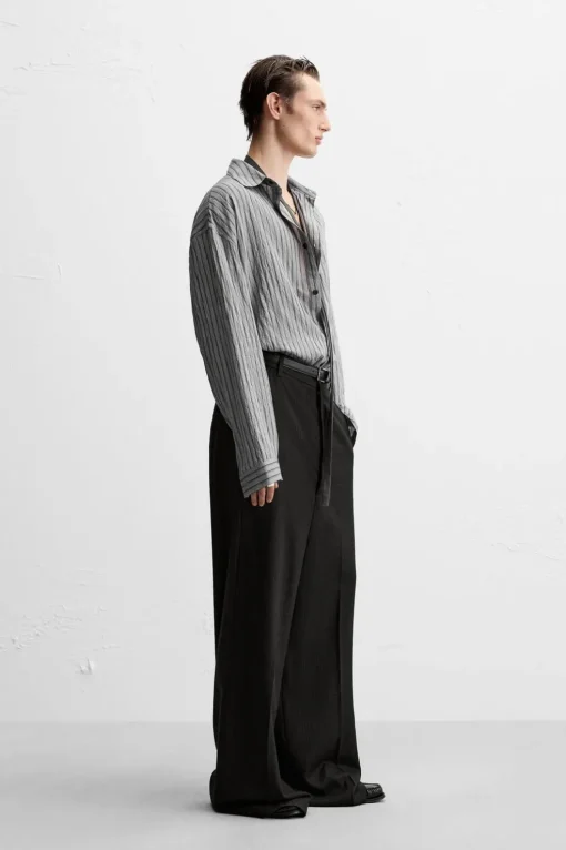 CAMISA RAYAS CON VISCOSA