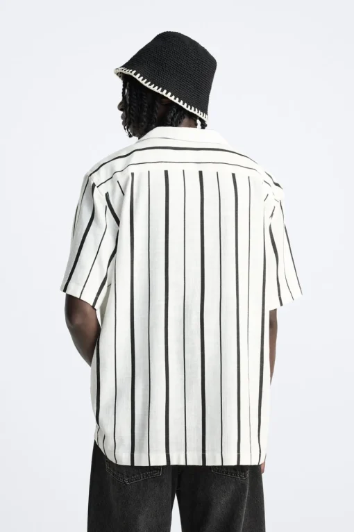 CAMISA RAYAS CON VISCOSA