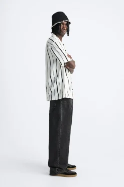 CAMISA RAYAS CON VISCOSA