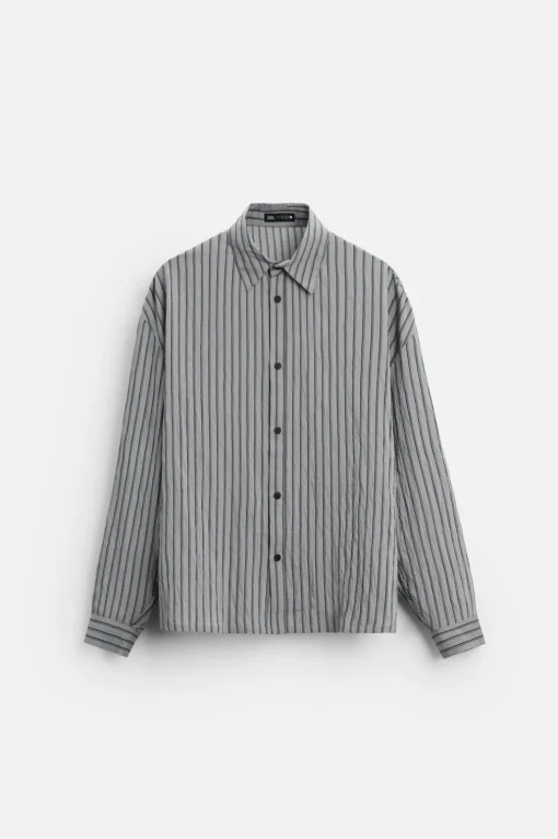 CAMISA RAYAS CON VISCOSA